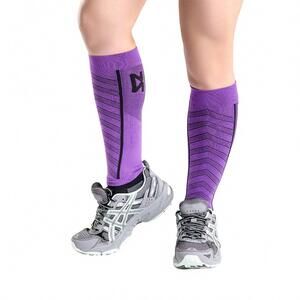 NEW ZENSAH unisex featherweight compression leg sleeves in purple